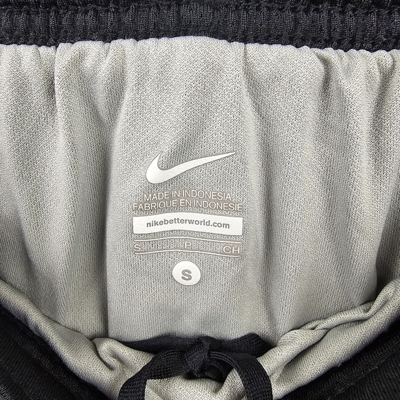NIKE Sporty Athletic Running Shorts Black Gray Womens Size S Gym Workout - Picture 7 of 7